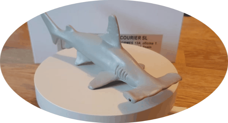 Mô hình 3D cá mập đầu búa (Hammerhead Shark) ấn tượng - Image 2