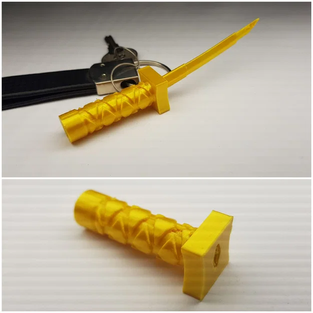 Mô hình móc khóa Katana thu gọn (Collapsing Katana) in 3D - Image 1