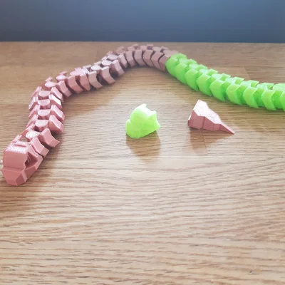 Mô hình Flexi Snake: Rắn 3D khớp nối linh hoạt có thể mở rộng