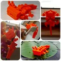 Axolotl Minecraft có khớp (Gelenkiger Minecraft Axolotl) - Thumbnail 1