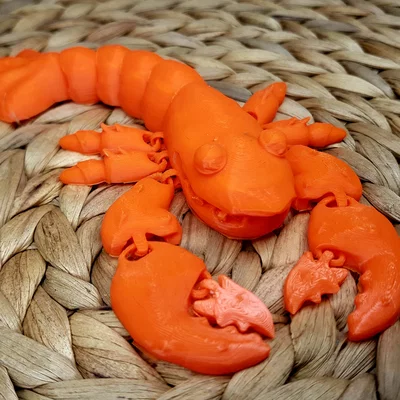 Mô hình tôm hùm khớp nối (Articulated Hummer) in 3D độc đáo
