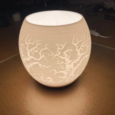 Cây Trà Bí Ngô & Đèn Puck Tree Lamp