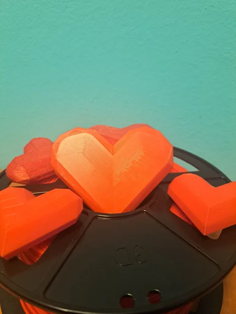 Mô hình in 3D trái tim Low Poly (Low Poly Heart) dễ thương - Image 5