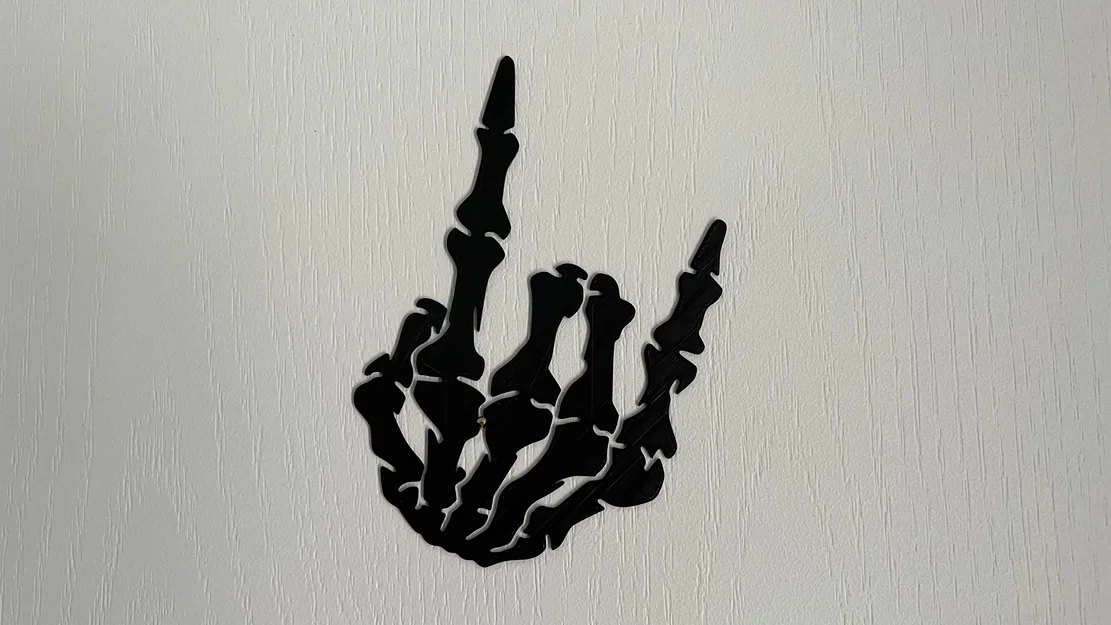 Mô hình trang trí treo tường Skeleton Hand Rock Sign (Bàn tay xương) - Image 1