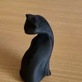 Mô hình chú mèo đen trừu tượng (Black Cat - Abstract) in 3D đẹp mắt - Thumbnail 1