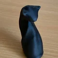 Mô hình chú mèo đen trừu tượng (Black Cat - Abstract) in 3D đẹp mắt - Thumbnail 2