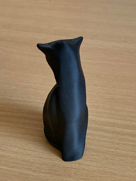 Mô hình chú mèo đen trừu tượng (Black Cat - Abstract) in 3D đẹp mắt - Image 3