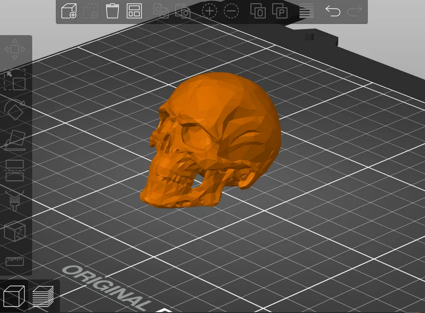 Mô hình đầu lâu Low Poly ấn tượng để bàn in 3D - Image 1