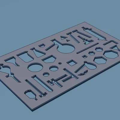 Thước vẽ khuôn mẫu Hóa hữu cơ in 3D tiện lợi cho học sinh