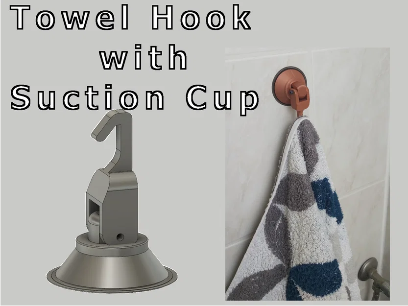 Móc treo khăn kèm giác hút (Towel hook with suction cup) - Image 1