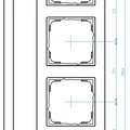 Khung GIRA System 55 Standard 4 ngăn (4-Compartment Frame) - Thumbnail 2