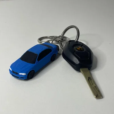 Móc khóa mô hình xe BMW E46 M3 - Phụ kiện 3D siêu chất cho dân chơi xe