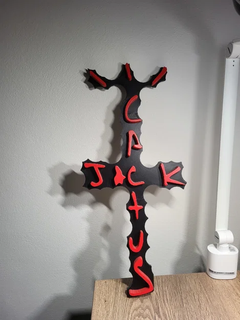 Mô hình trang trí treo tường logo Cactus Jack Travis Scott - Image 1