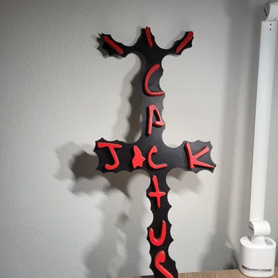 Mô hình trang trí treo tường logo Cactus Jack Travis Scott