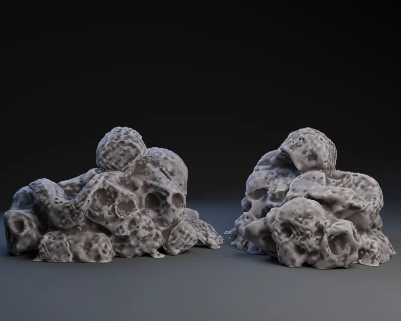 Mô hình đống đá cuội hoặc xương hóa thạch trang trí sa bàn - Image 1