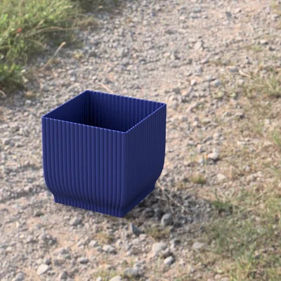 Chậu trồng cây hình vuông phong cách Elho (Mẫu in 3D)