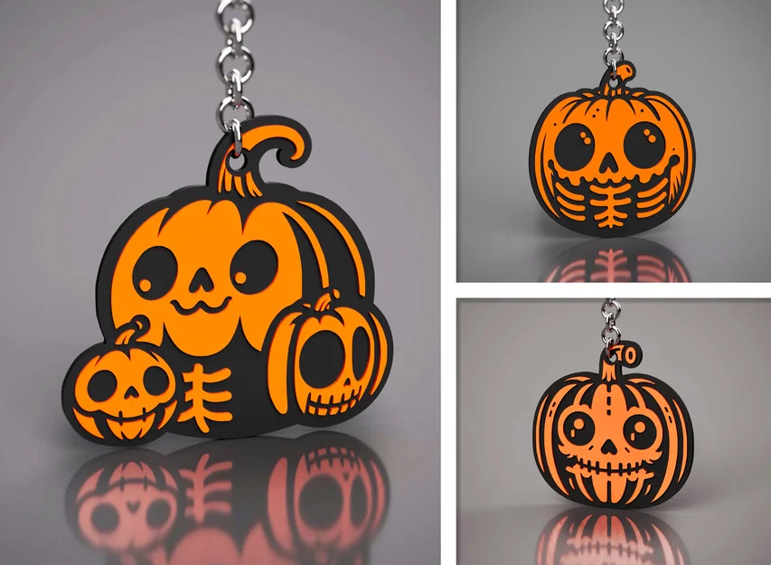 Bí ngô 3 thiết kế – Halloween Skeleton Edition - Image 1