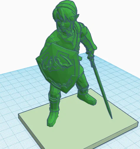 Mô hình Link Legend of Zelda - File in 3D chi tiết cho fan game - Image 1