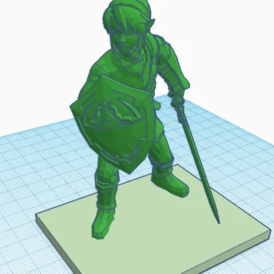 Mô hình Link Legend of Zelda - File in 3D chi tiết cho fan game
