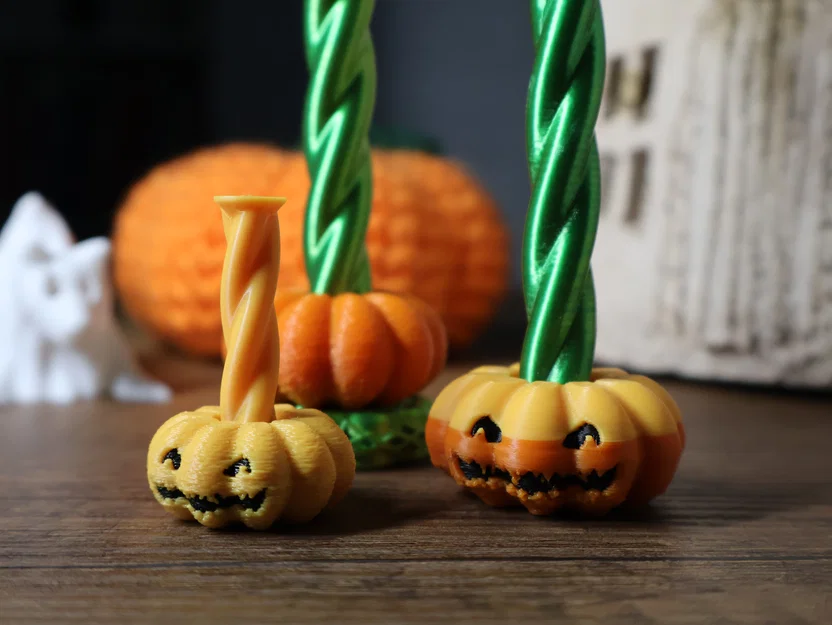 Đồ chơi fidget bí ngô Halloween Print in Place dạng xoắn ốc - Image 2