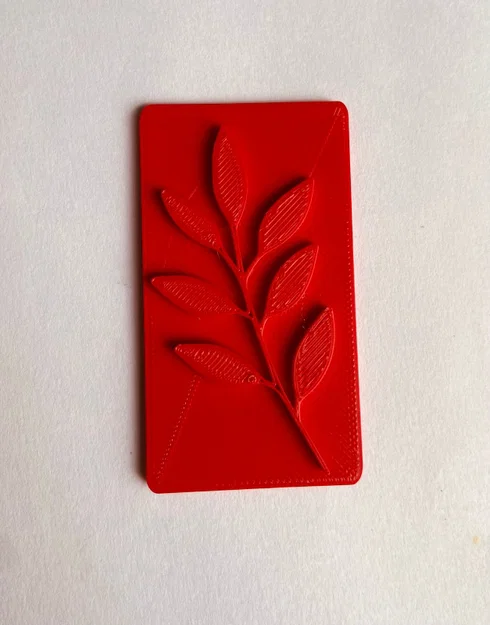 Con dấu hình cành lá (Leaf Stamp) in 3D cho làm gốm và đất sét - Image 1