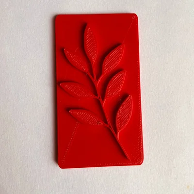 Con dấu hình cành lá (Leaf Stamp) in 3D cho làm gốm và đất sét