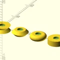 Parametric Wheels (Bánh xe tham số) – script OpenSCAD - Thumbnail 1