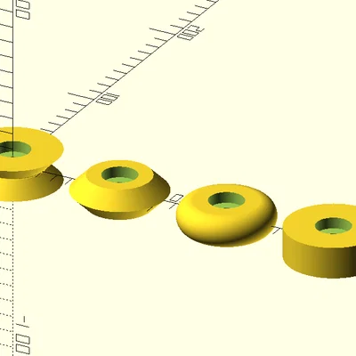 Parametric Wheels (Bánh xe tham số) – script OpenSCAD