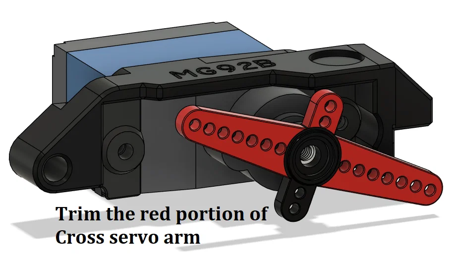 Giá đỡ Servo MG92B cho ERCF V2 (ERCF V2 MG92B Servo Mount) - Image 4