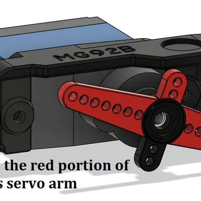 Giá đỡ Servo MG92B cho ERCF V2 (ERCF V2 MG92B Servo Mount)