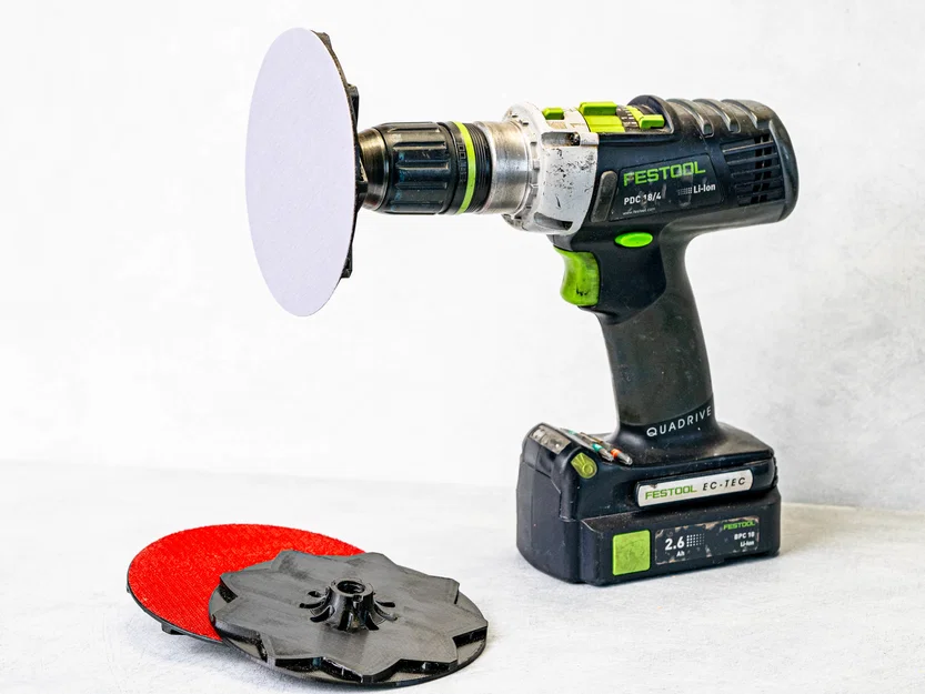 Tấm Sanding Disc Plate 125 mm cho Máy Khoan Pin (Cordless Drills) - Image 1