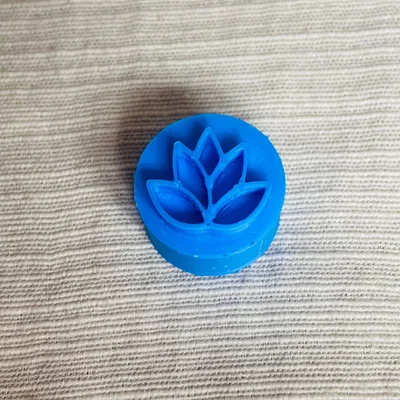 Con dấu hình hoa sen (Lotus Flower Stamp) cho đồ gốm và thủ công
