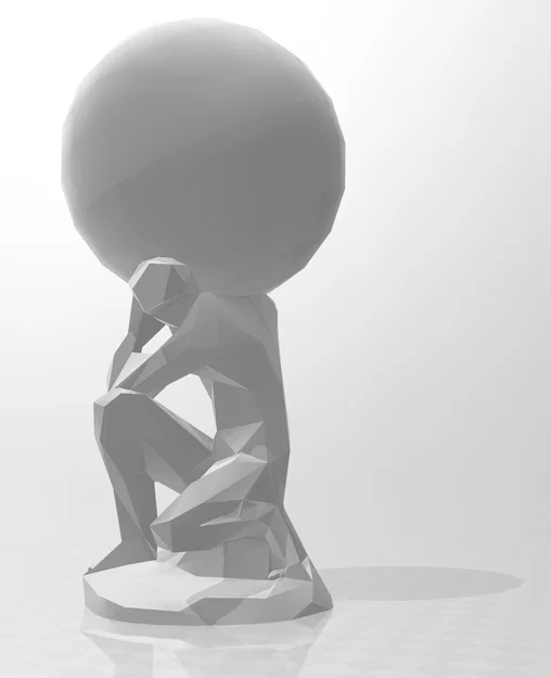Low Poly Atlas – Tượng Titan Atlas (Thần thoại Hy Lạp) - Image 3