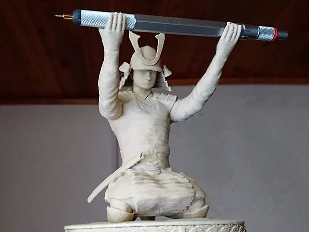 Mô hình Samurai giữ bút để bàn độc đáo (Samurai pen servant) - Image 1