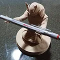 Mô hình Samurai giữ bút để bàn độc đáo (Samurai pen servant) - Thumbnail 2