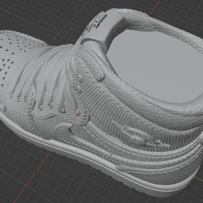 Mô hình giày thể thao Closed Jordan 3D - Thiết kế đặc trang trí đẹp
