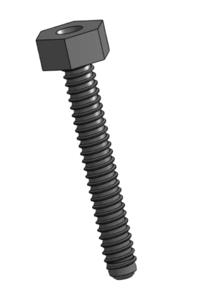 Mô hình ốc vít bu lông M10 (Kích thước 50mm) - Tải file STL miễn phí - Image 1