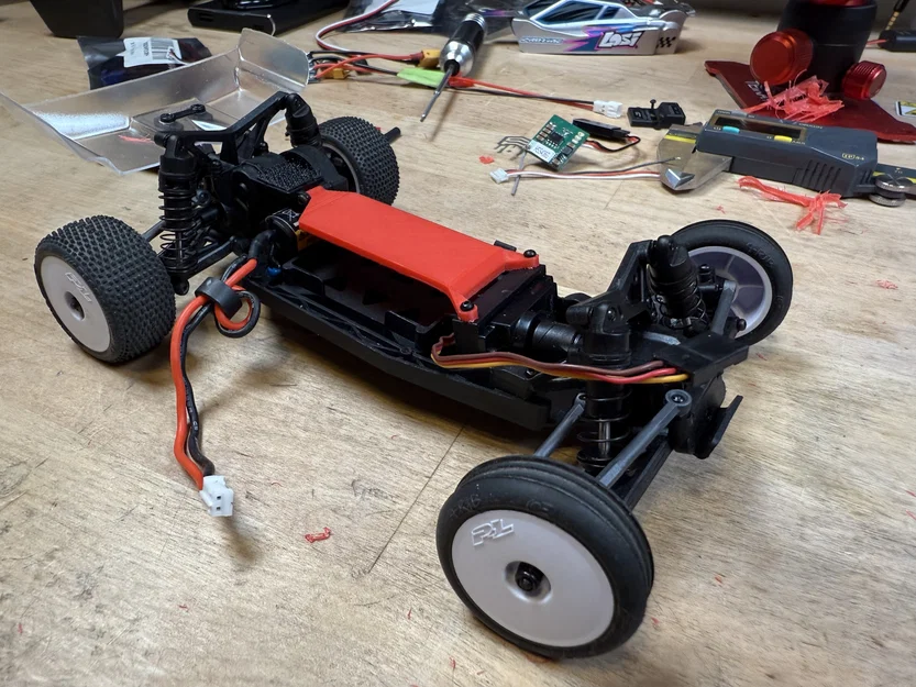 Khay lắp Receiver và ESC cho Losi Micro B (2024) - Nâng cấp xe RC - Image 1