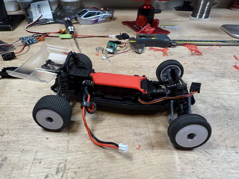 Khay lắp Receiver và ESC cho Losi Micro B (2024) - Nâng cấp xe RC - Image 2