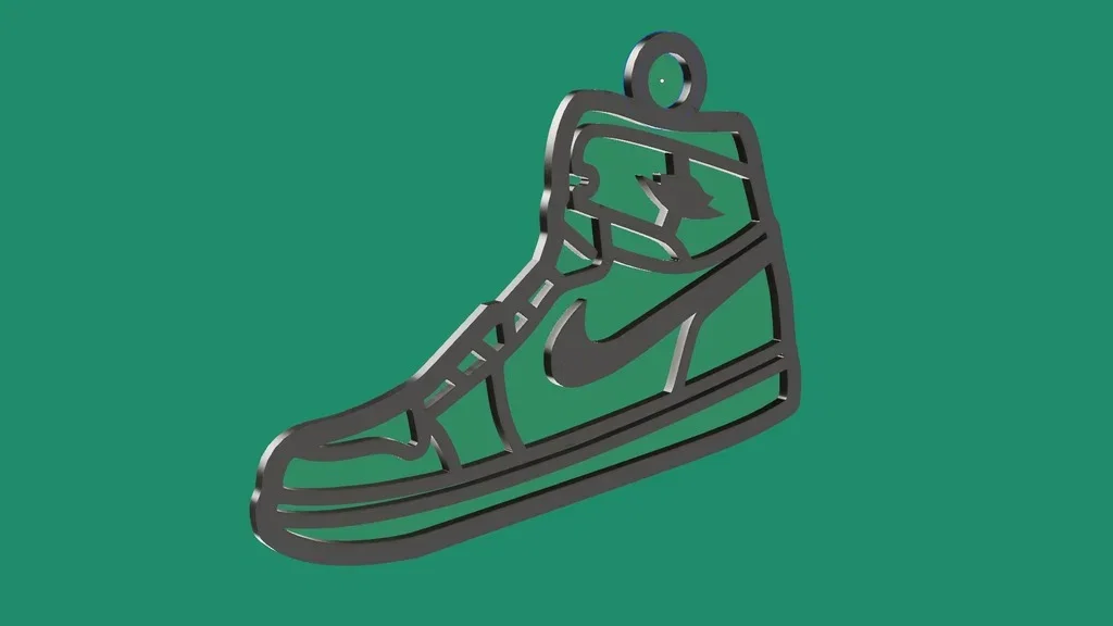 Móc khóa hình giày Air Jordan 1 - Phụ kiện 3D cho sneakerhead - Image 1