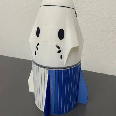 Space X Dragon kèm trunk (mô hình tàu vũ trụ)