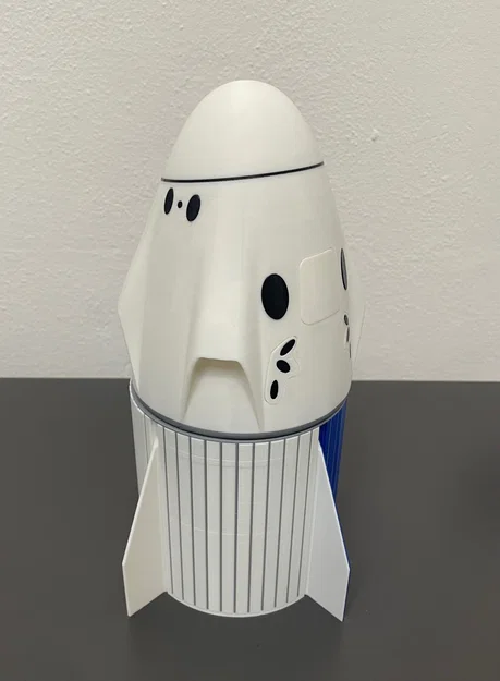 Space X Dragon kèm trunk (mô hình tàu vũ trụ) - Image 3