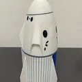 Space X Dragon kèm trunk (mô hình tàu vũ trụ) - Thumbnail 3