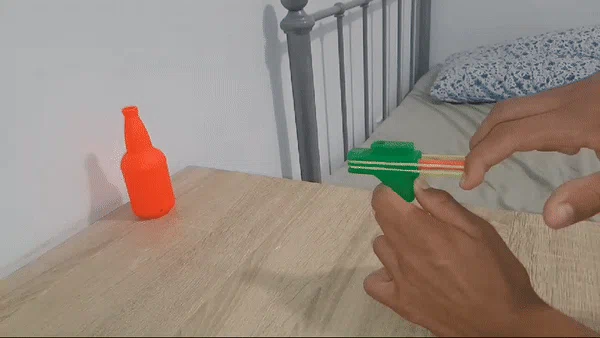 Mô hình súng đồ chơi bắn bi 8mm in 3D nhỏ gọn - Image 2