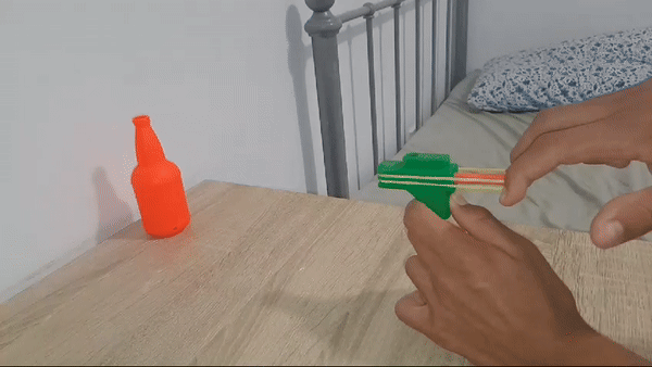 Mô hình súng đồ chơi bắn bi 8mm in 3D nhỏ gọn