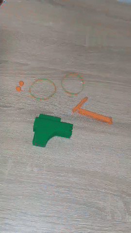 Mô hình súng đồ chơi bắn bi 8mm in 3D nhỏ gọn - Thumbnail 4