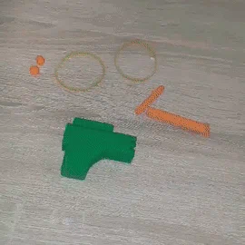 Mô hình súng đồ chơi bắn bi 8mm in 3D nhỏ gọn