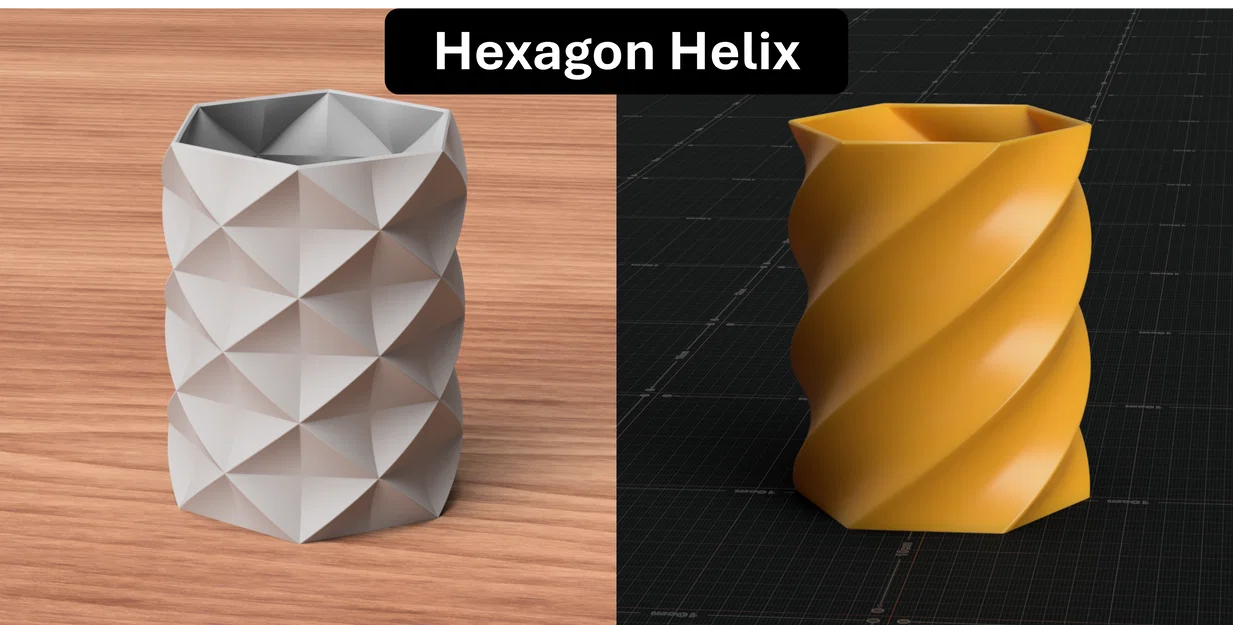 Bộ Ống Cắm Bút Hình Học: 11 Mẫu (Vase Mode & Bản Sturdy) - Image 4