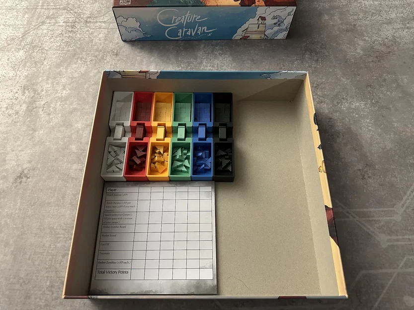 Insert cho Creature Caravan Deluxe Edition (khay sắp xếp hộp game) - Image 11