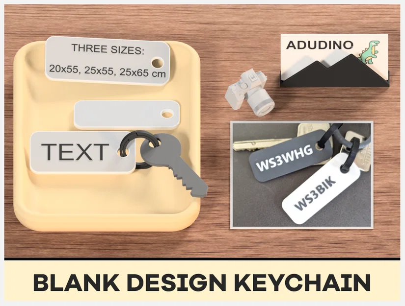 Móc khóa trống (Keychain/Key Tag) - Image 1